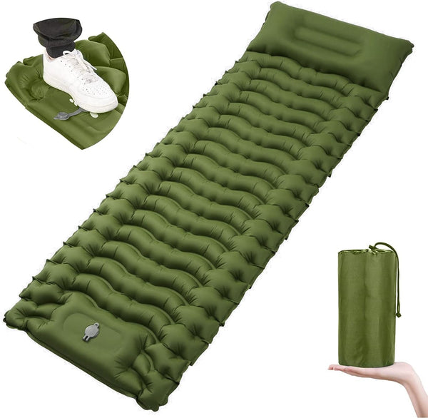 BNOIN Sleeping Pad Ultralight Inflatable Sleeping Pad for Camping Self Inflating Sleeping Bag Mattress Pad