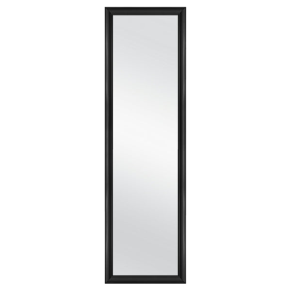 BNOIN Over-The-Door Mirror with hardware, 14.25IN X 50.25IN, Black